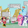 Mickey and Minnie Mouse meets the Mane 6