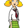 Penny Gadget as a Schoolgirl