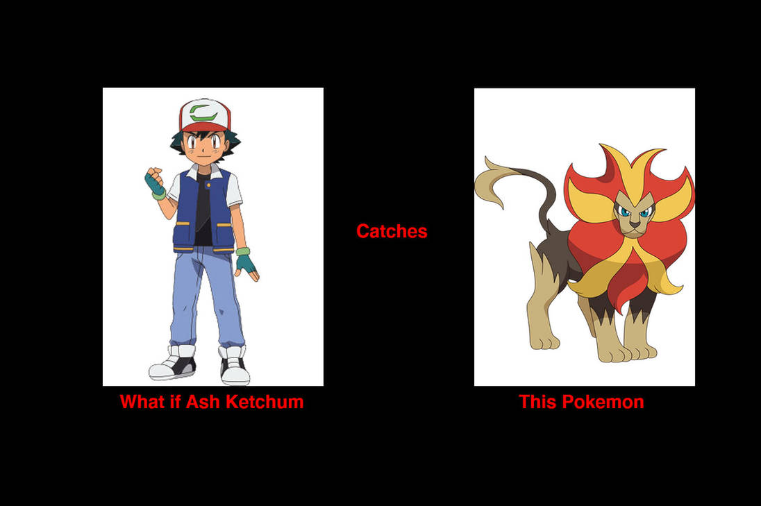 What if Ash catches Pyroar by MrToonlover83 on DeviantArt