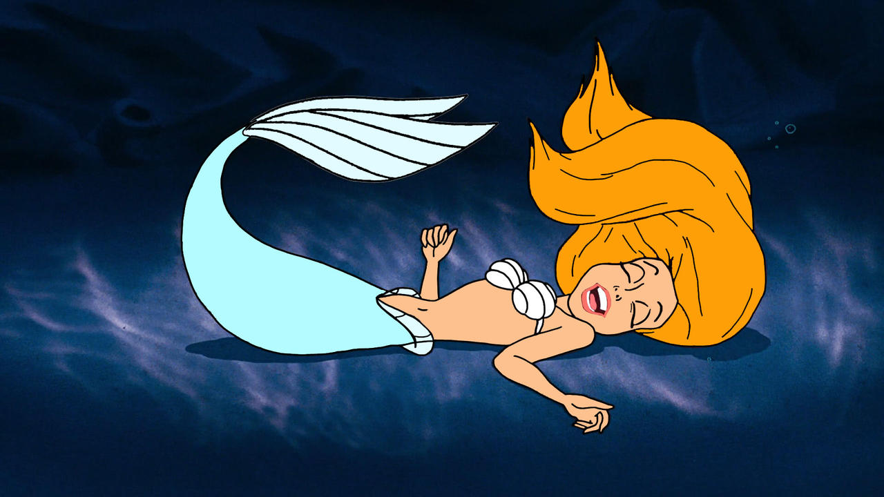 Thumbelina as Ariel laying down by HomerSimpson1983 on DeviantArt