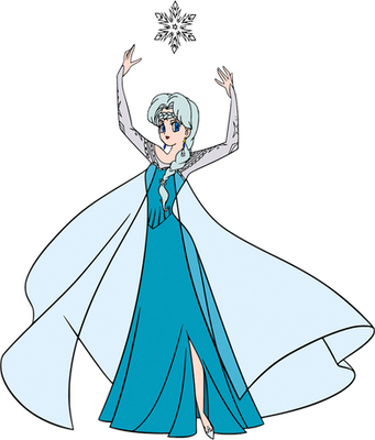 Bertie as Queen Elsa