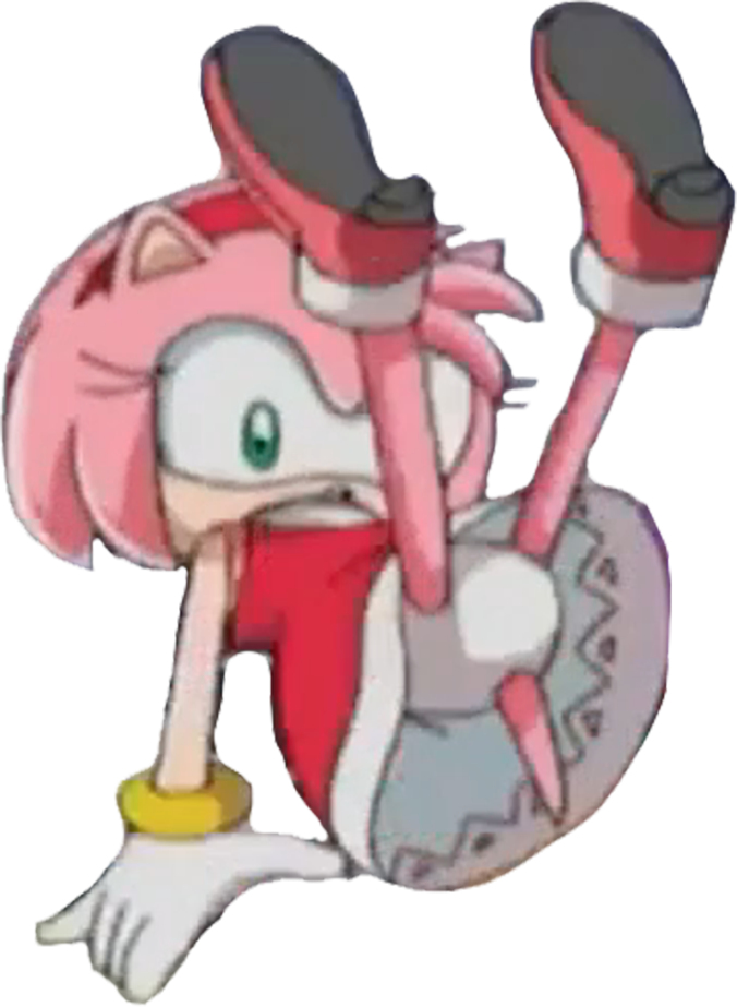 Amy Rose (Sonic X) falling down vector by HomerSimpson1983 on