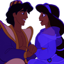 Aladdin and Jasmine vector