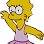 Lisa Simpson as a little Ballerina vector