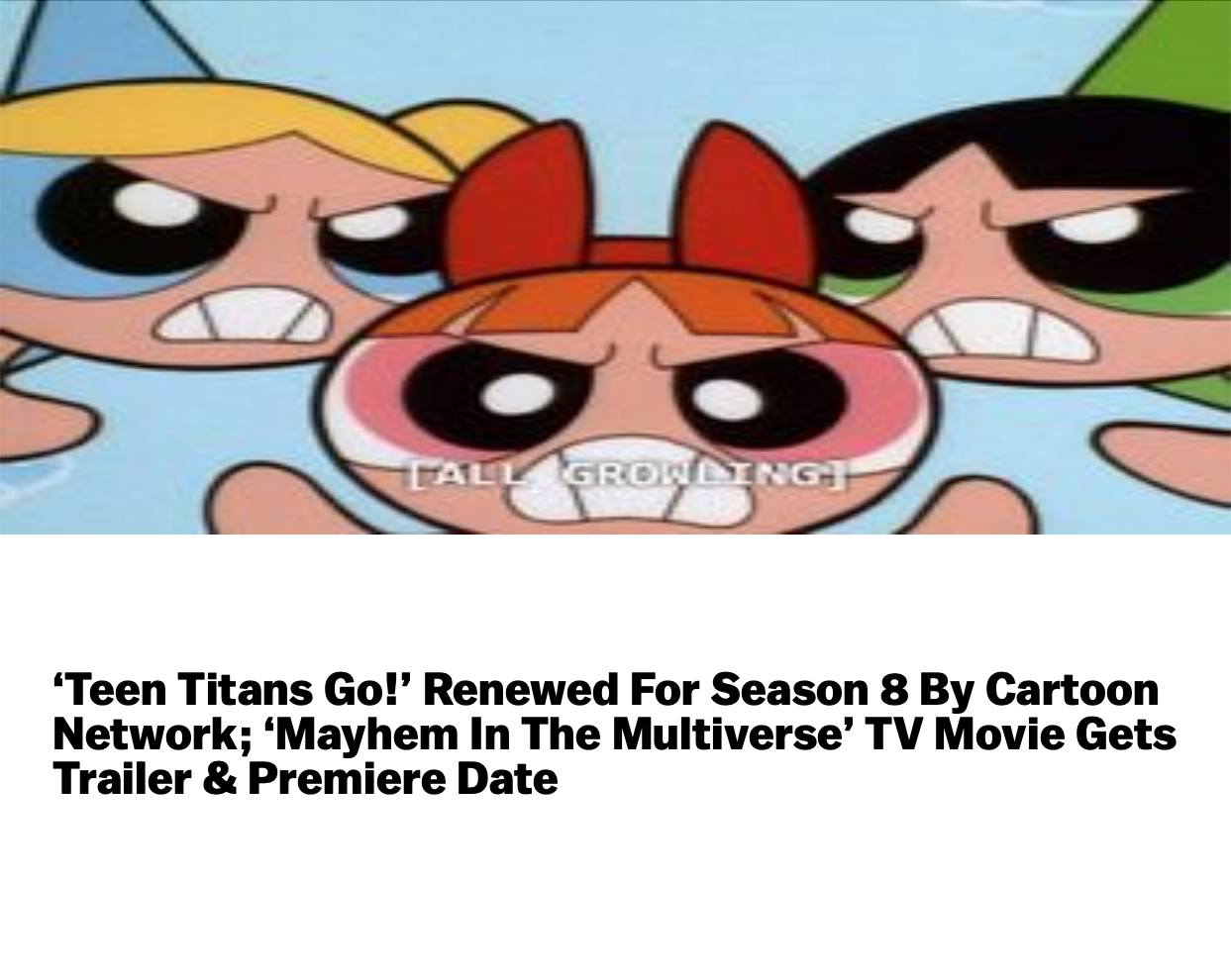 Sneak peek: Teen Titans meet the Powerpuff Girls for cartoon crossover