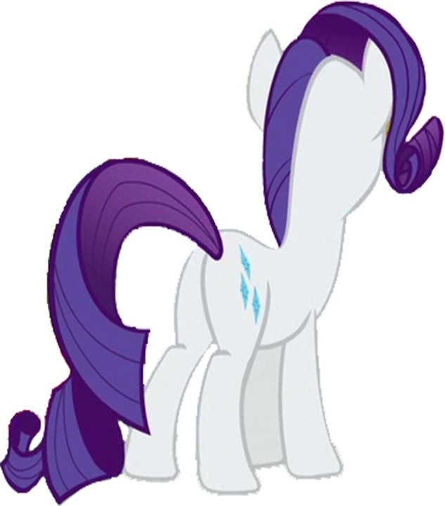 Rarity from behind vector by MrToonlover83 on DeviantArt