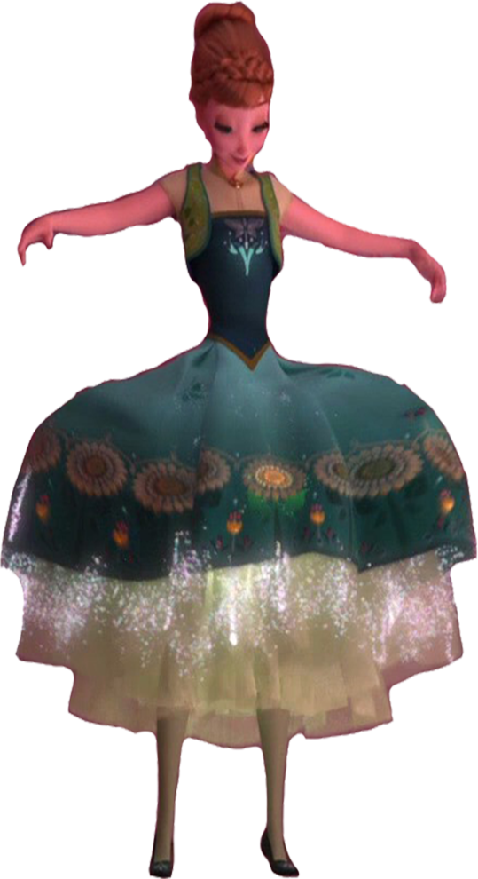 Princess Anna s Spring dress poofing up vector by HomerSimpson1983