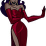 Circe (DCAU) in her red dress vector