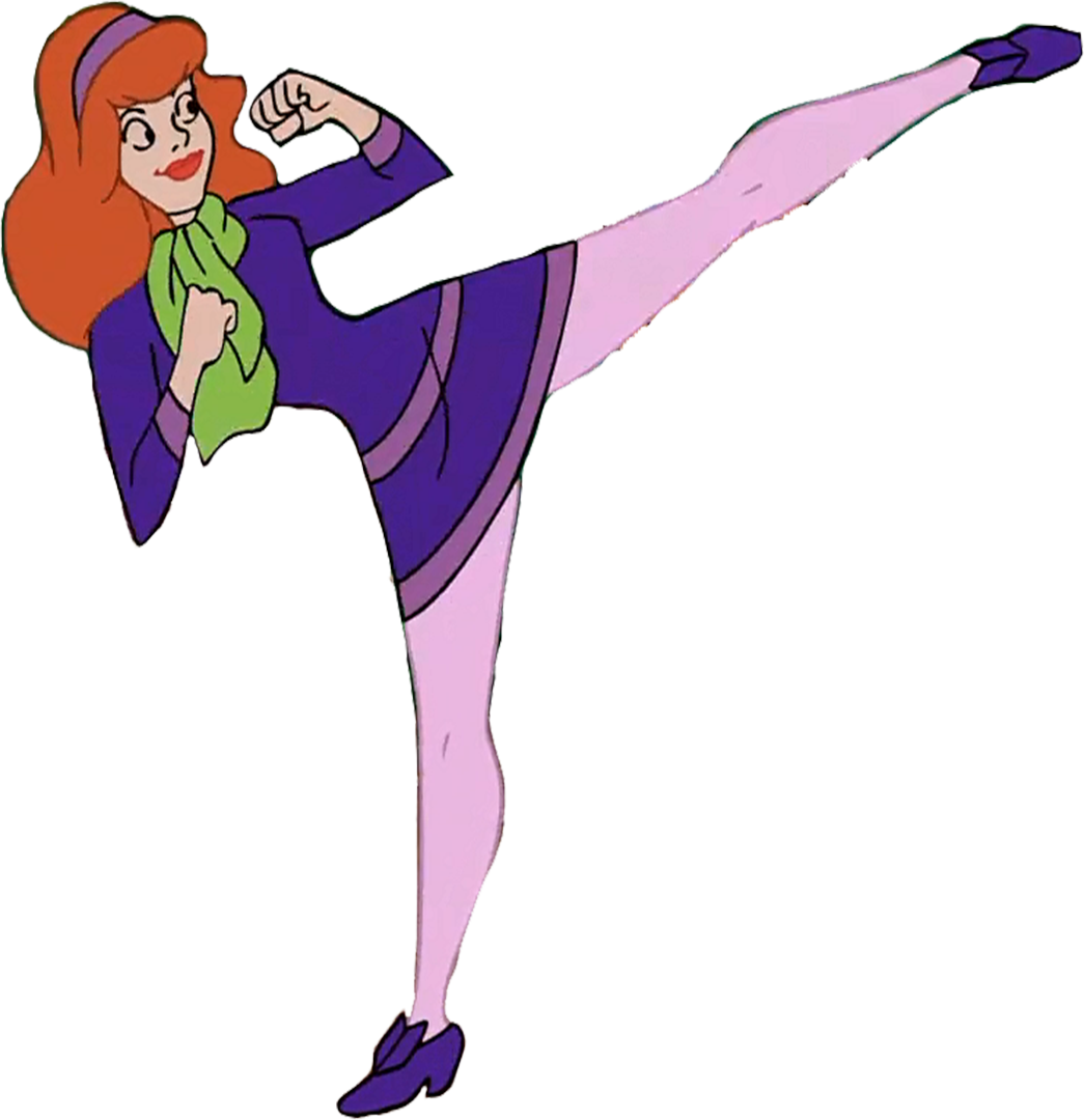 Daphne Blake kicking up vector 2 by MrToonlover83 on DeviantArt