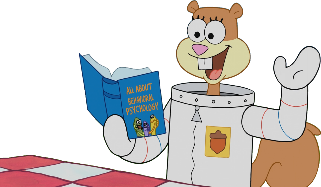 Sandy Cheeks reading a book vector by MrToonlover83 on DeviantArt