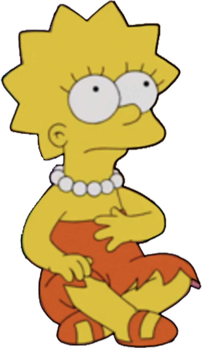 Lisa Simpson sitting vector by MrToonlover83 on DeviantArt