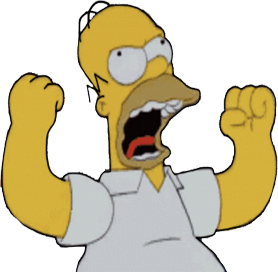 Homer Rage Rising Homer's raging fury vector by MrToonlover83 on DeviantArt