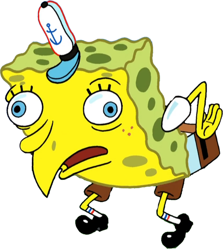 Stickman Sponge SpongeBob acting like a chicken vector by MrToonlover83 on DeviantArt