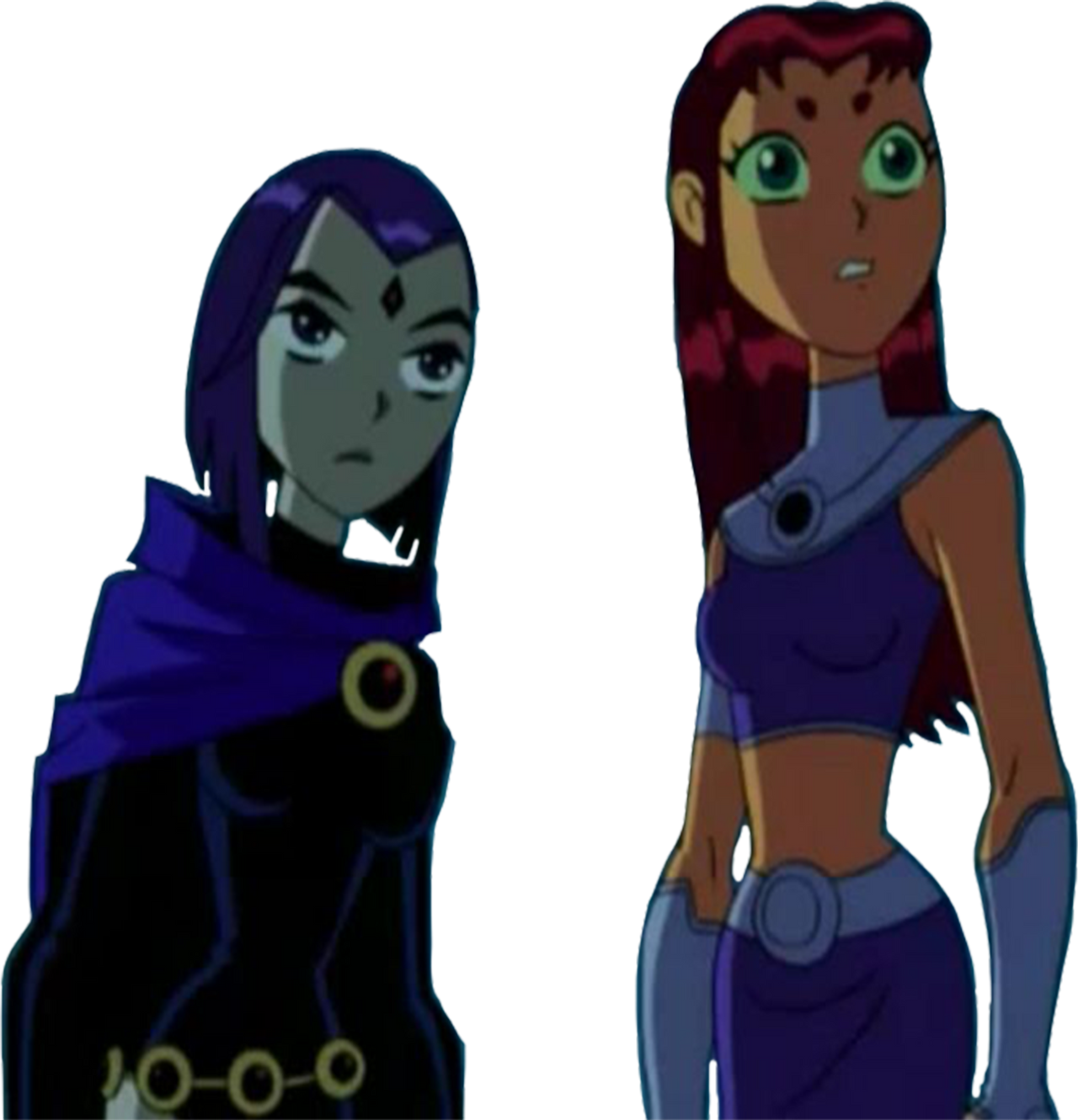 Starfire and Raven (2003) vector by HomerSimpson1983 on DeviantArt