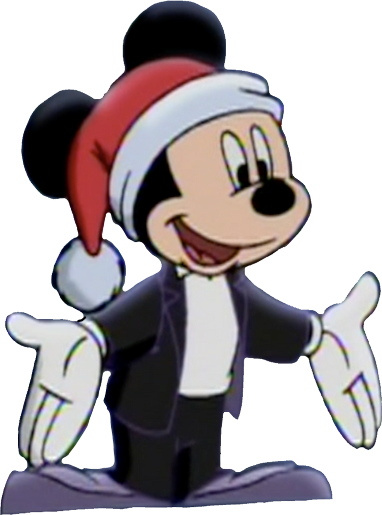 Mickey Mouse wearing a Santa hat vector by MrToonlover83 on DeviantArt