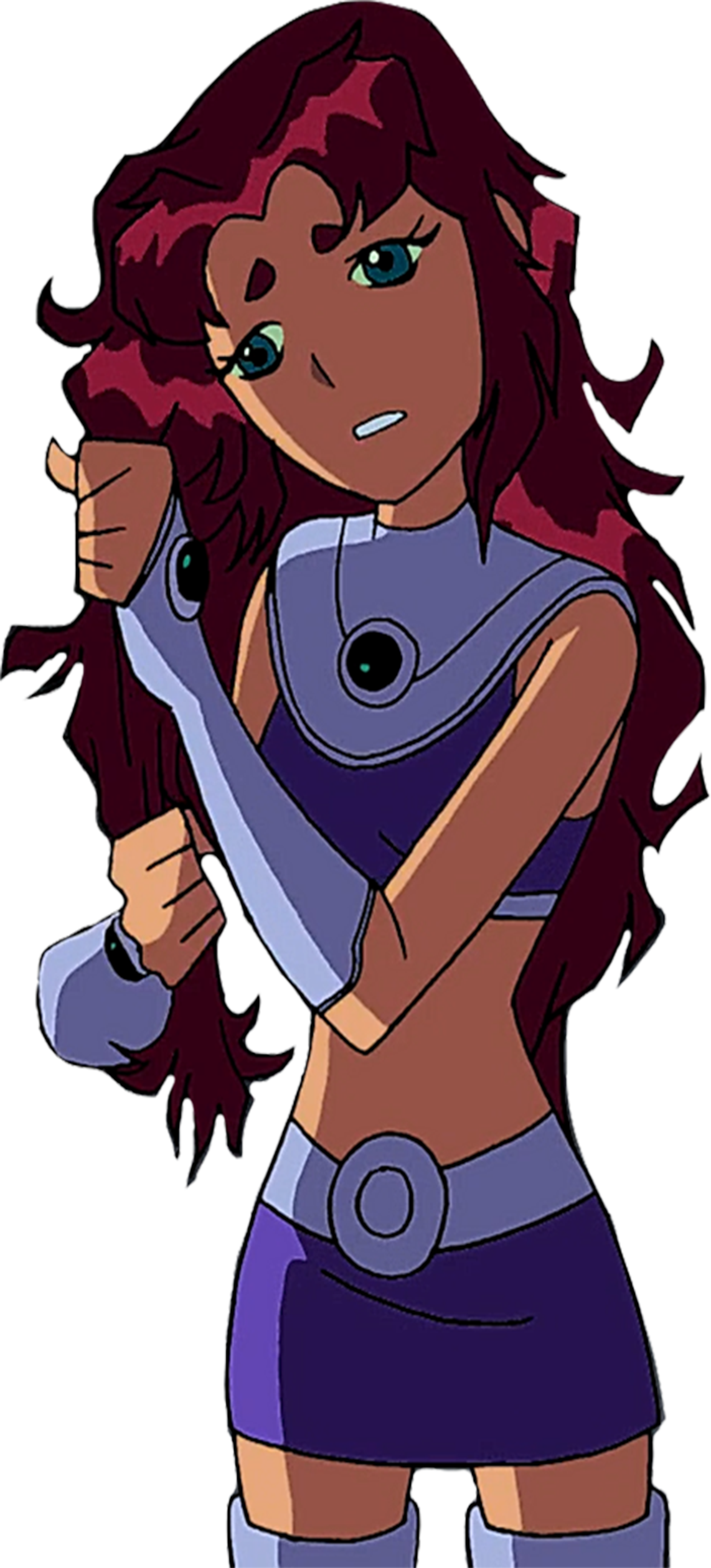 Starfire (2003) with her messy hair vector by HomerSimpson1983 on ...