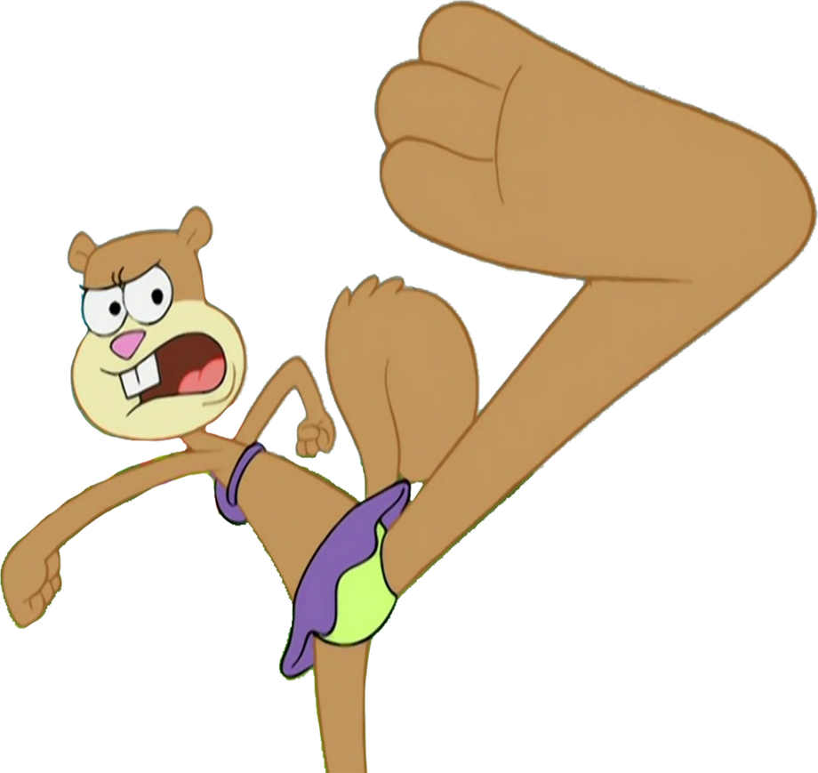 Sandy Vector Sandy Cheeks kicking vector by IloveToonssomuch on DeviantArt