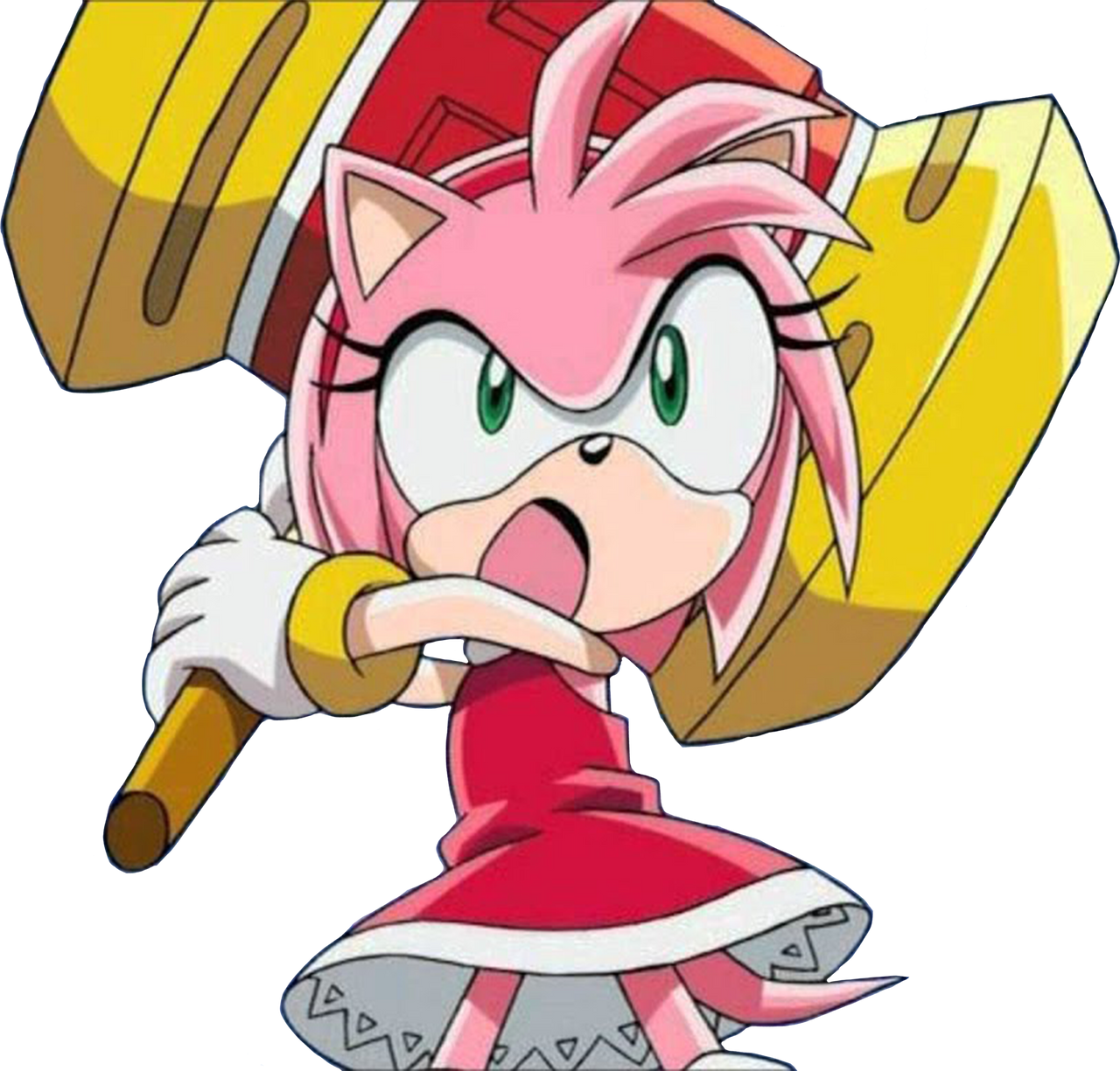 Amy Rose (Sonic X) falling down vector by HomerSimpson1983 on
