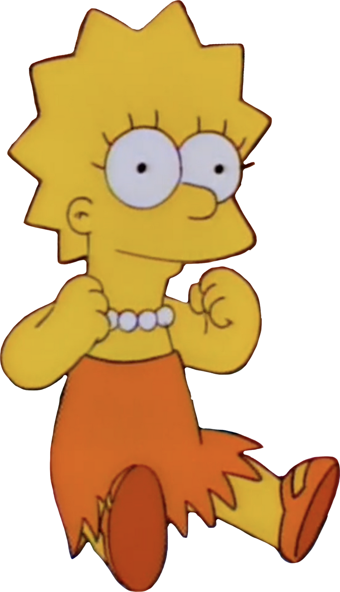 Lisa Simpson sitting vector 2 by MrToonlover83 on DeviantArt