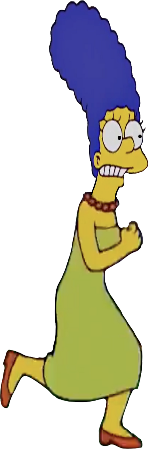 Simpsons Jogging Marge Simpson running vector by MrToonlover83 on DeviantArt