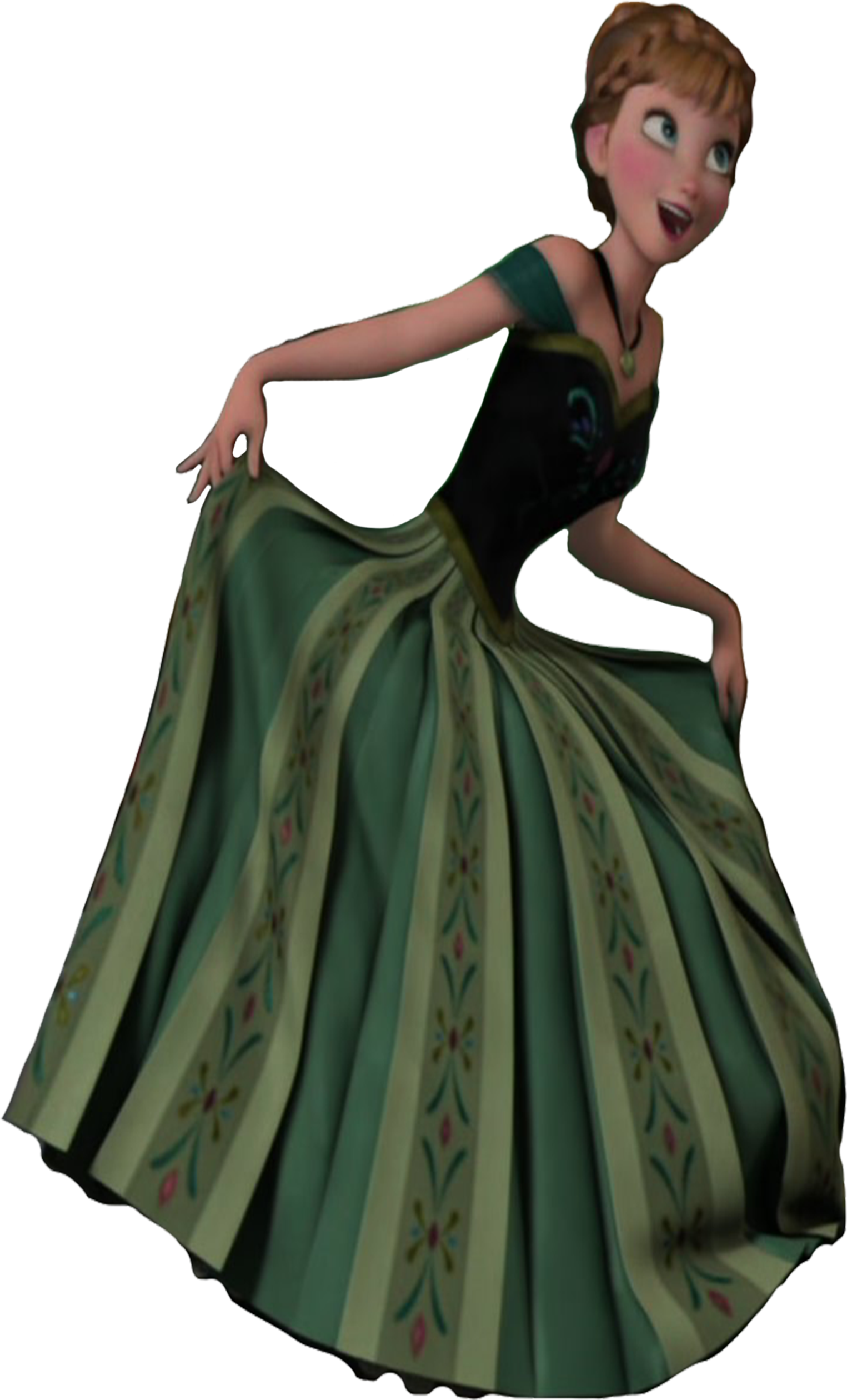 Princess anna green clearance dress