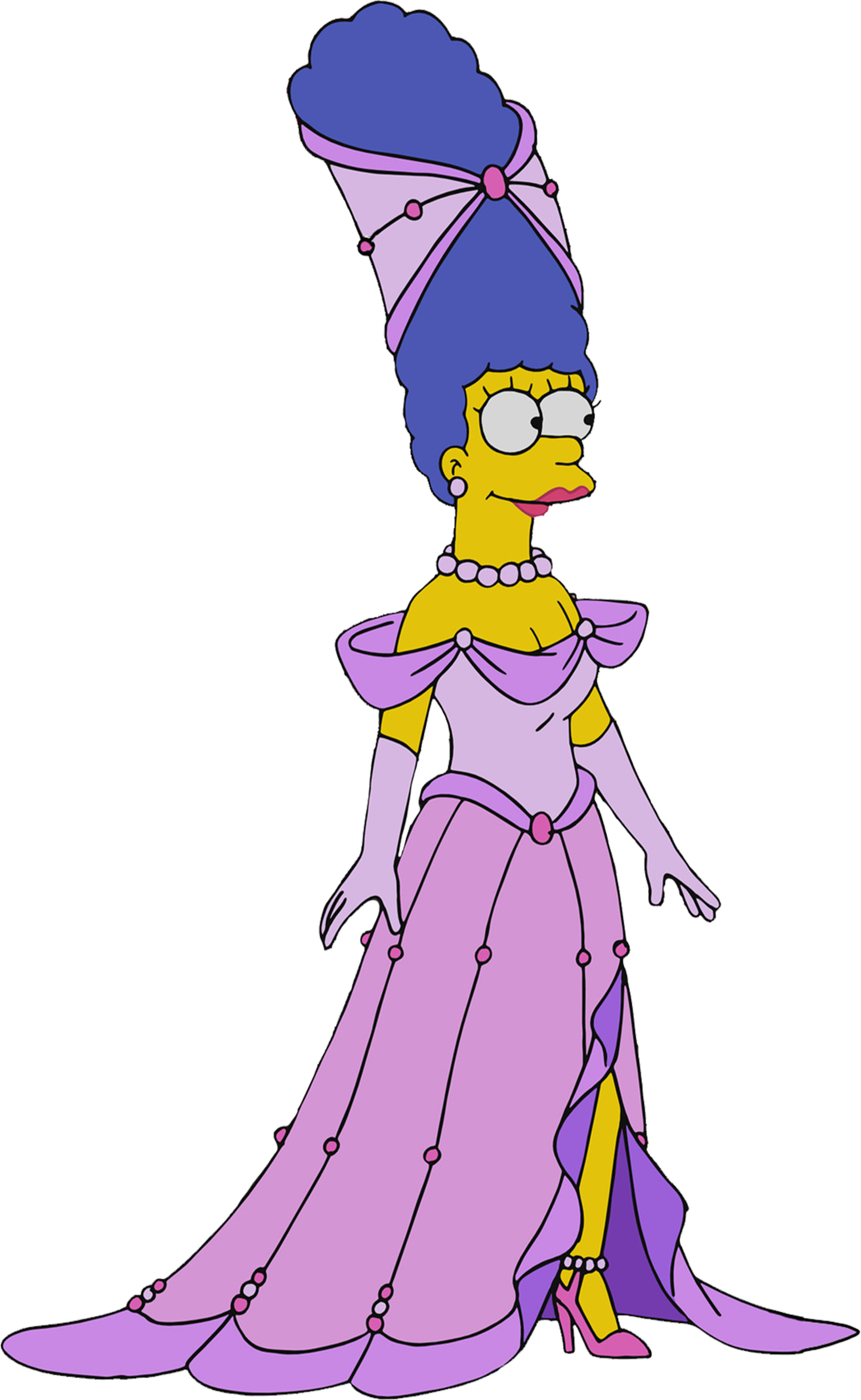 Marge Simpson in her new fancy dress vector by HomerSimpson1983 on
