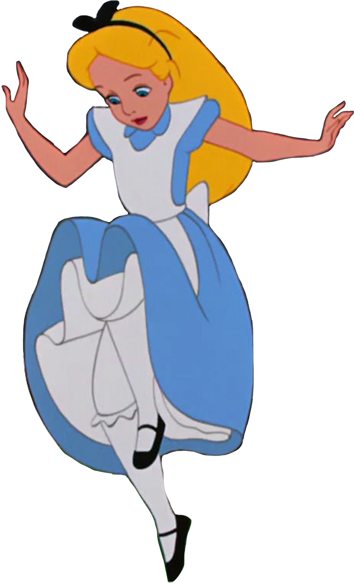 Deviantart Alice Cartoon Alice (Disney) leaping vector by MrToonlover83 on DeviantArt