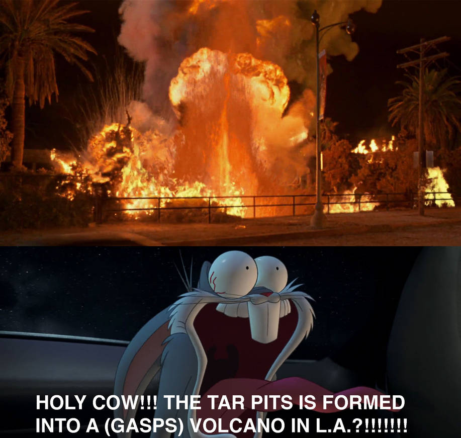 Bugs Bunny shocked at the Volcano by MrToonlover83 on DeviantArt