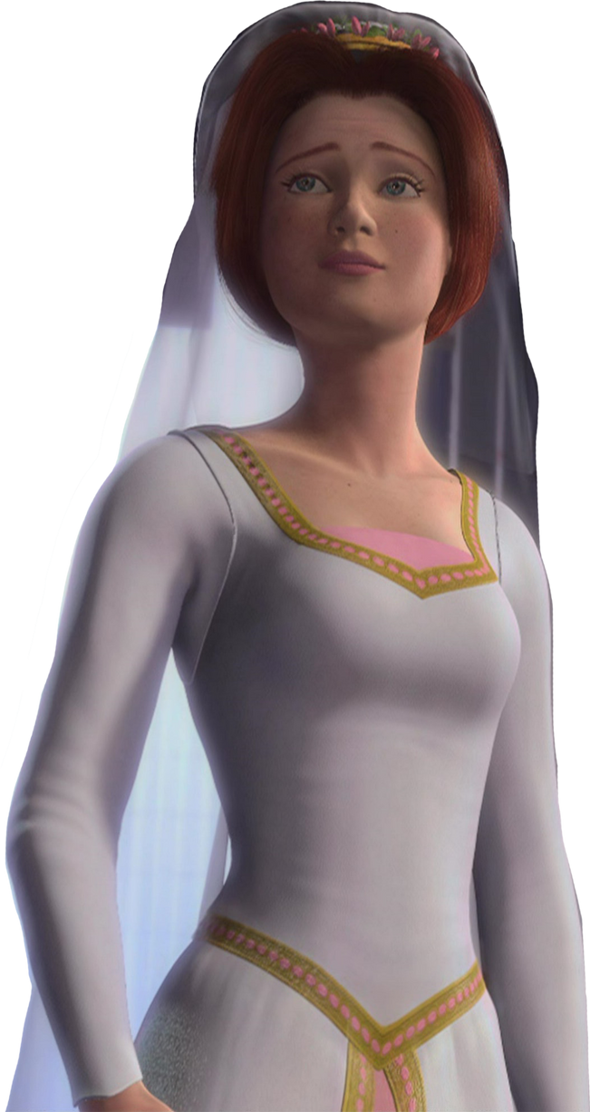 Princess Fiona in her Wedding dress vector by HomerSimpson1983 on