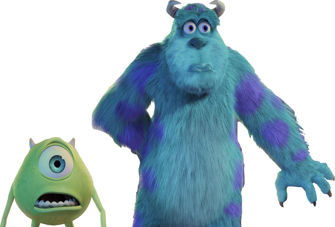 Distorted Sully Sulley and Mike shocked vector by MrToonlover83 on DeviantArt