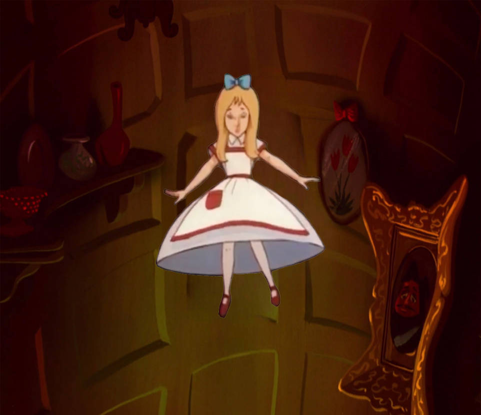 Floating Rabbit Hole Alice (Burbank) floating down the Rabbit hole by IloveToonssomuch on ...