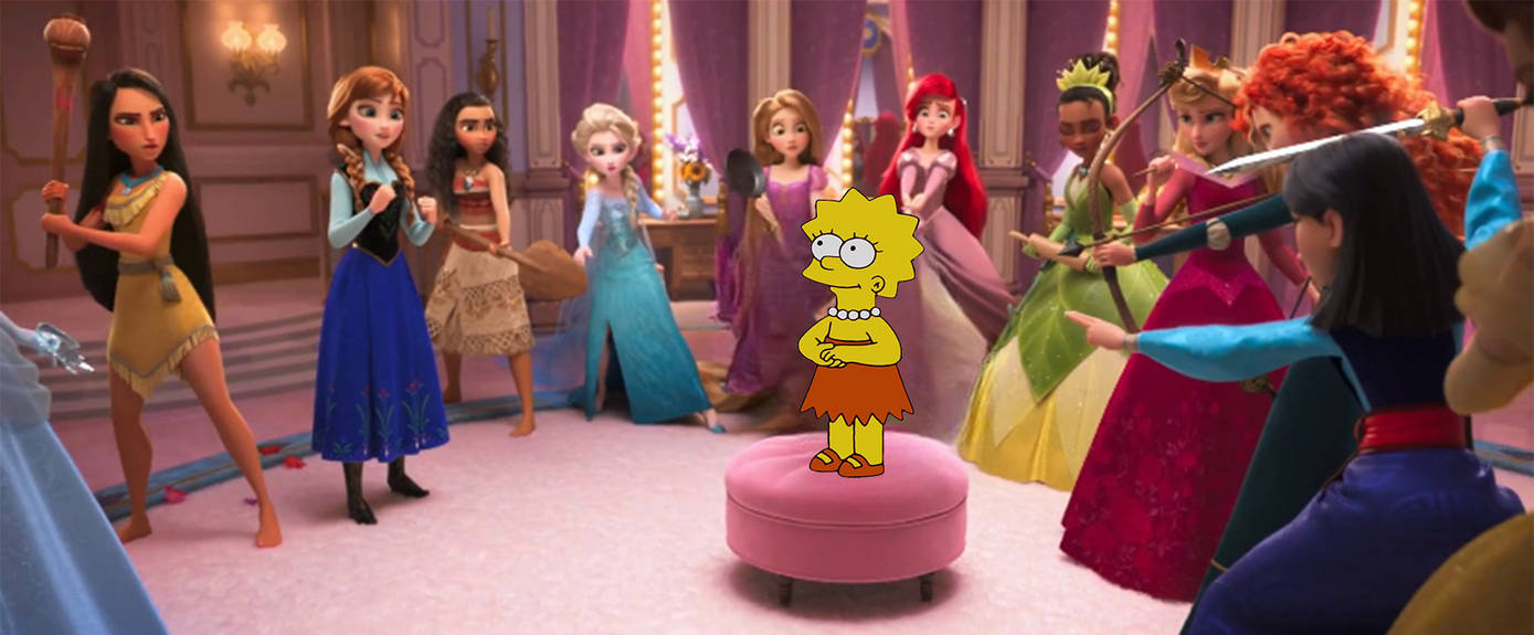 Lisa Simpson Befriending The Disney Princesses By MrToonlover83 On lisa-simpson-befriending-the-disney-princesses-by-mrtoonlover83-on