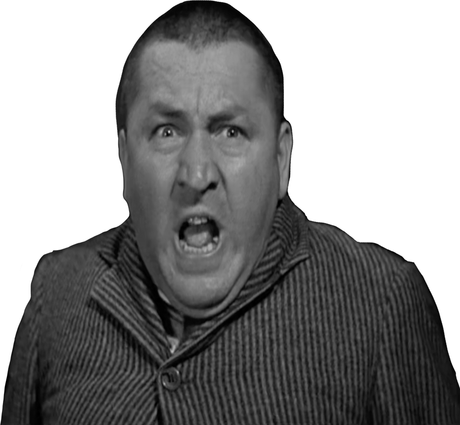 Curly Howard screaming vector by MrToonlover83 on DeviantArt
