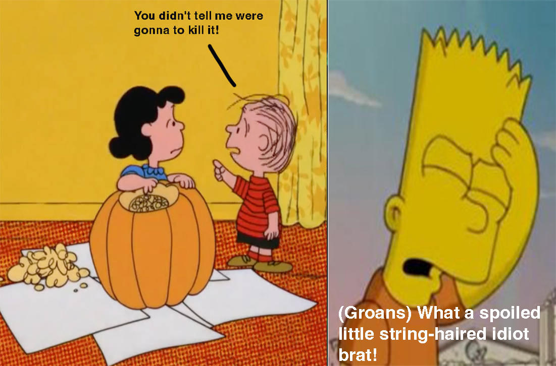 Linus Simpson Bart Simpson knows Linus is an idiot by HomerSimpson1983 on DeviantArt