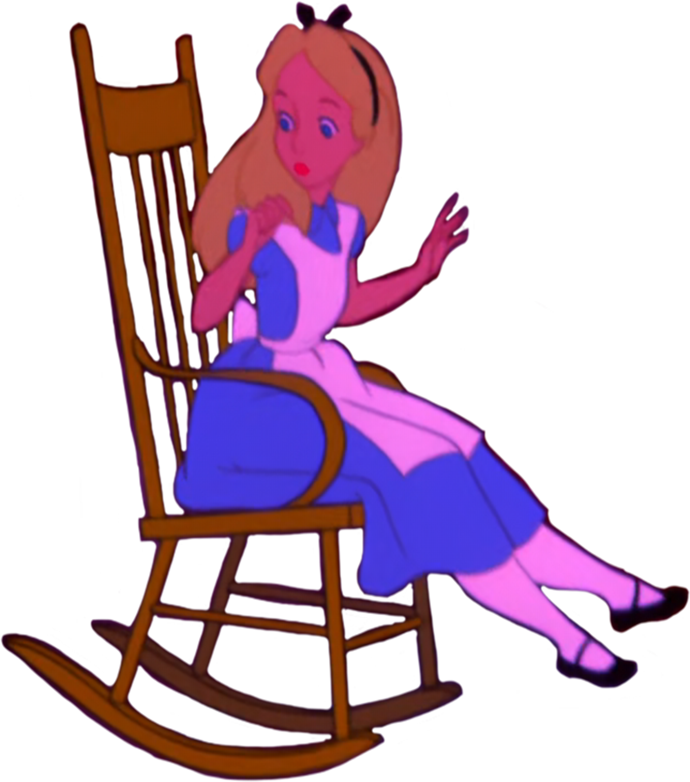 Alice Chair Alice sitting in a Rocking chair vector 2 by MrToonlover83 on DeviantArt
