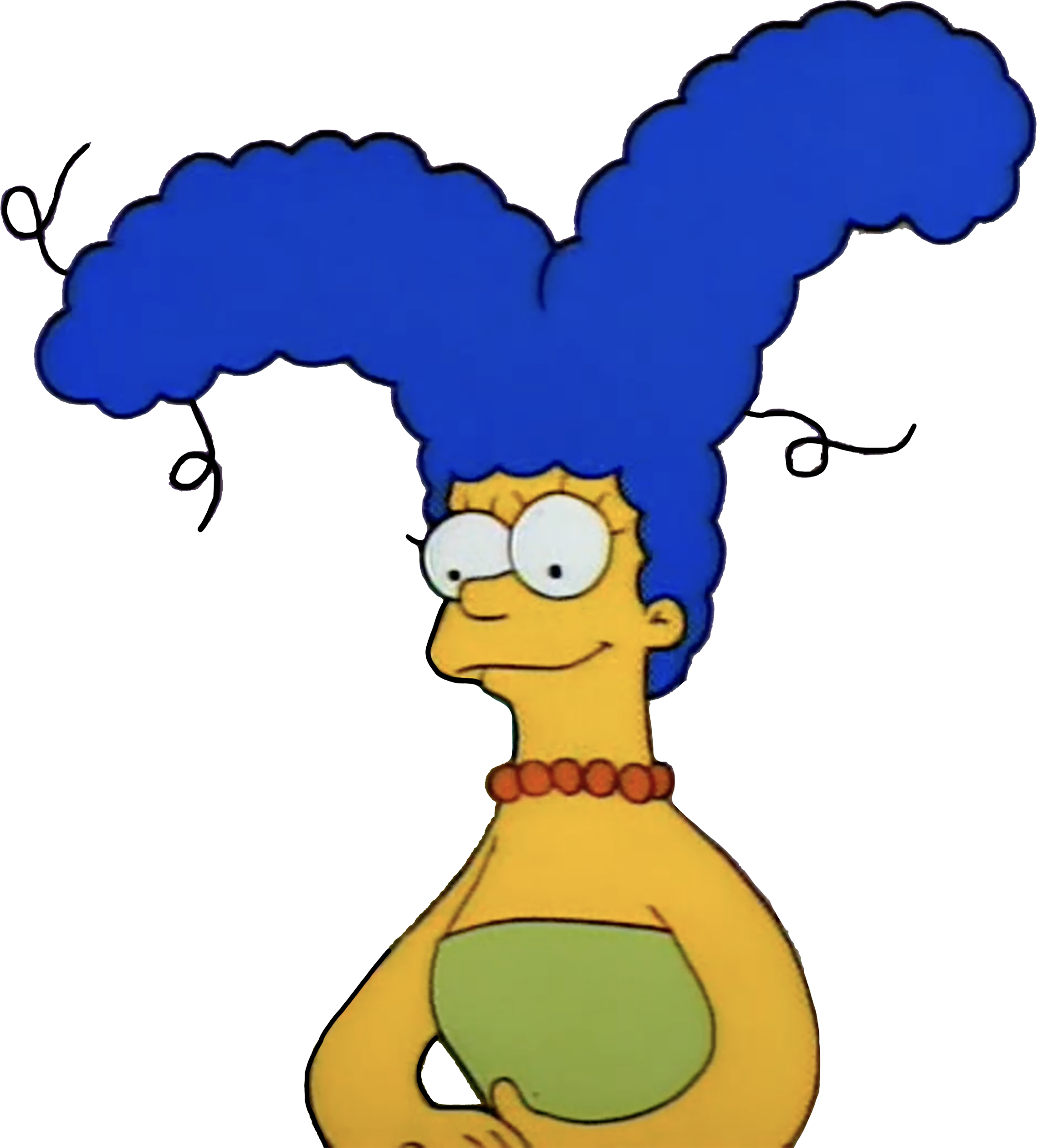 Curly Hair Simpson Character Marge Simpson with a new hairstyle vector by MrToonlover83 on DeviantArt
