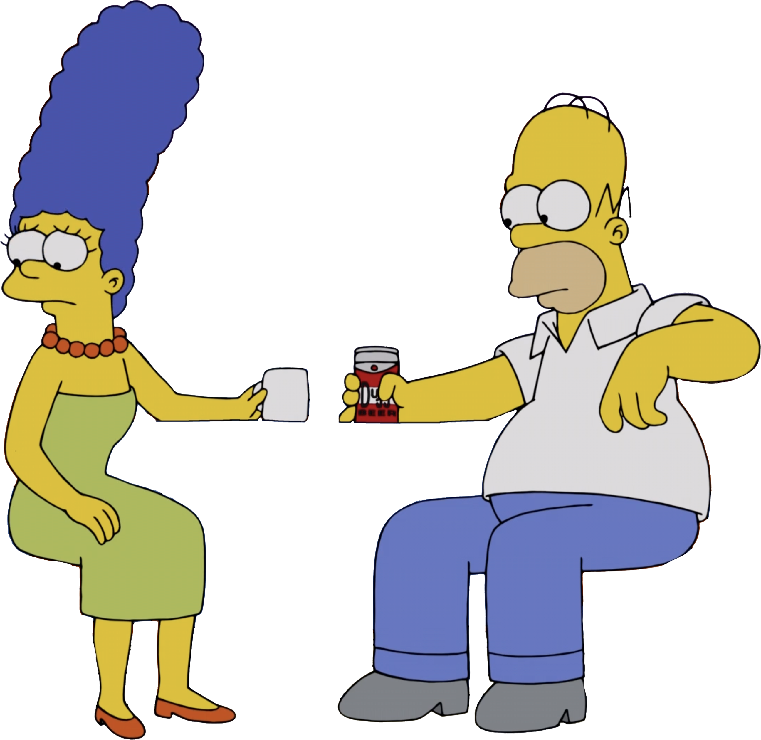 Homer and Marge Simpson vector 6