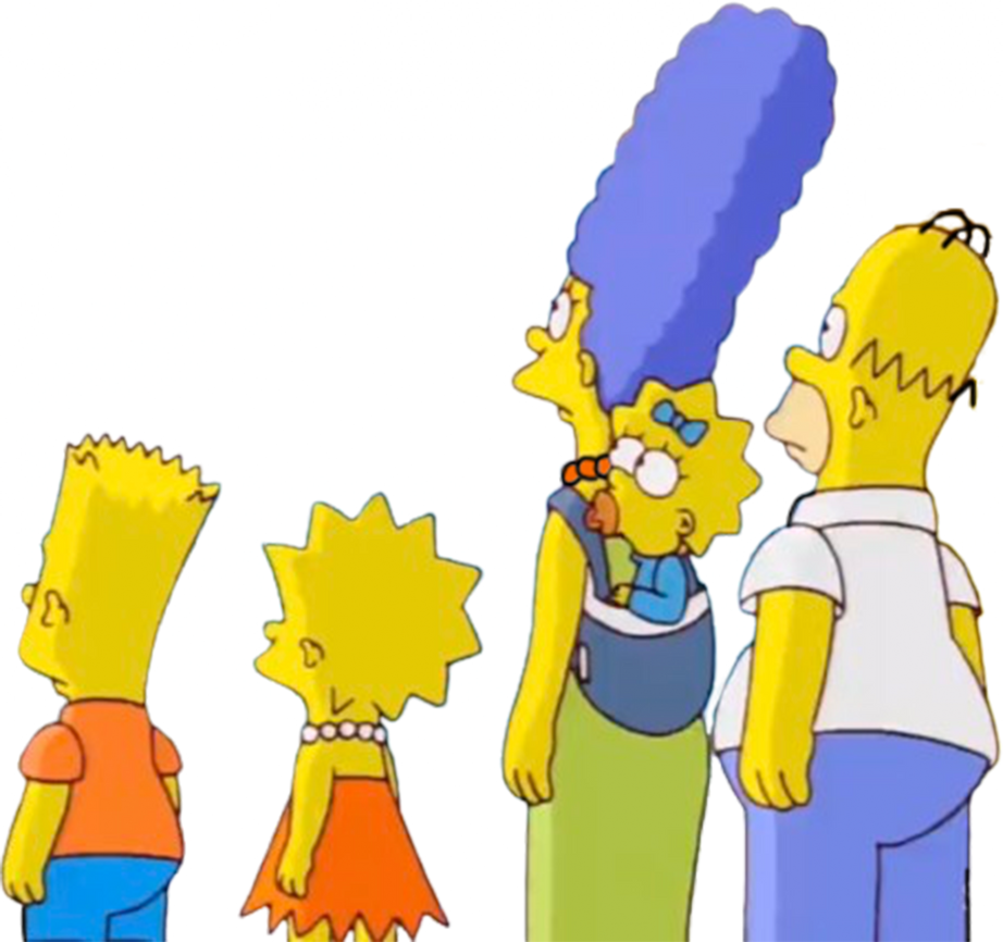 The Simpsons looking up vector by MrToonlover83 on DeviantArt