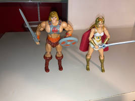 He Man and She Ra action figures