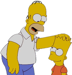 Homer and Bart vector 2