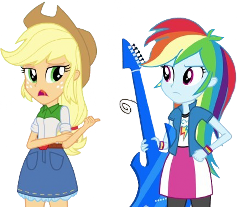 Mlp Aj Restyle AJ and RD (EG) vector 5 by MrToonlover83 on DeviantArt