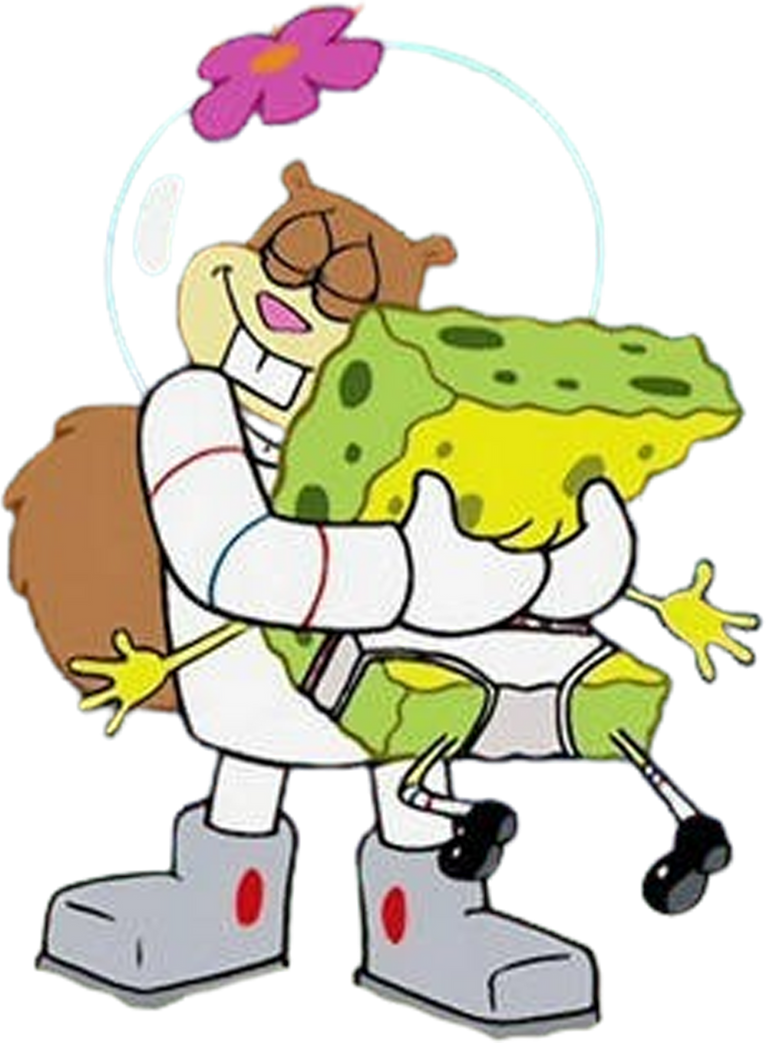 Sandy Vector Sandy hugging SpongeBob vector by IloveToonssomuch on DeviantArt