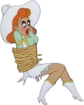 Red (Tex Avery) as a Cowgirl vector 15