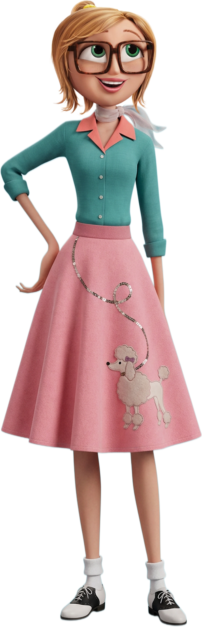 Sam Sparks as a 50s Sock hop girl by IloveToonssomuch on DeviantArt