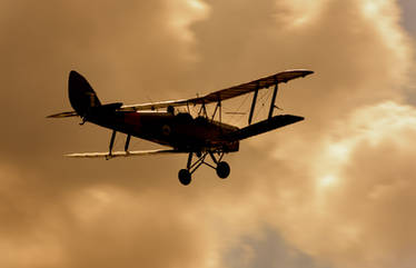 A lonely little biplane