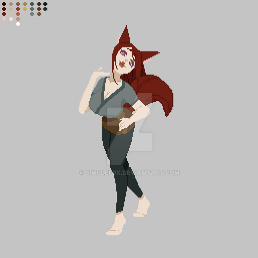 (Red) Kitsune by Simplef0x on DeviantArt