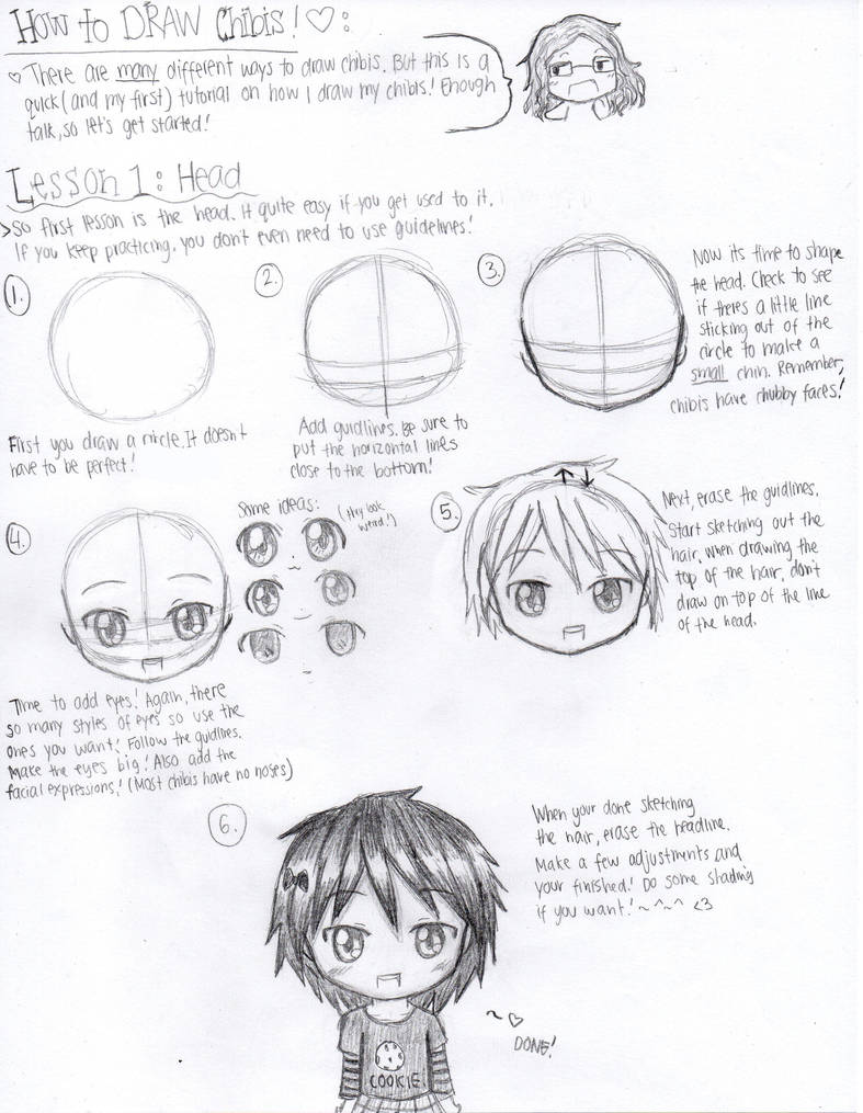 Chibi Haed Chibi Head Drawing Tutorial by detectiveee on DeviantArt