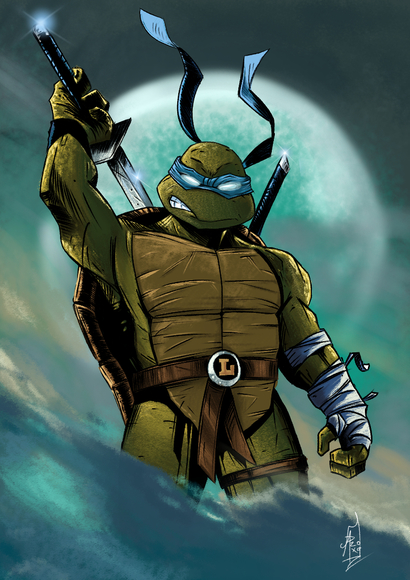 Leonardo Sketch TMNT Teenage Mutant Ninja Turtles High Quality