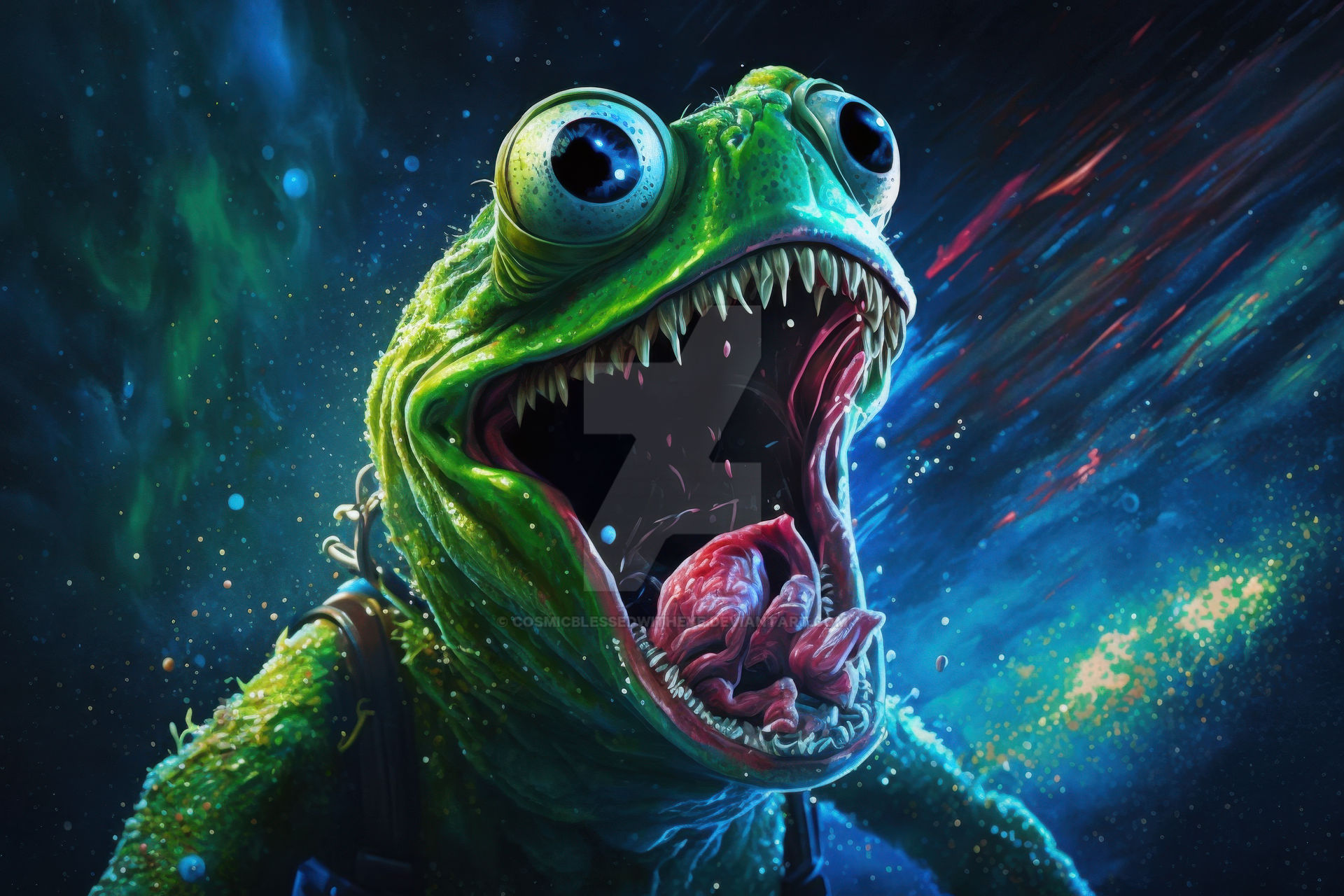 Kermit Spaceman In Space Only Kermit Hears You Scream by CosmicBlessedWithEye on DeviantArt