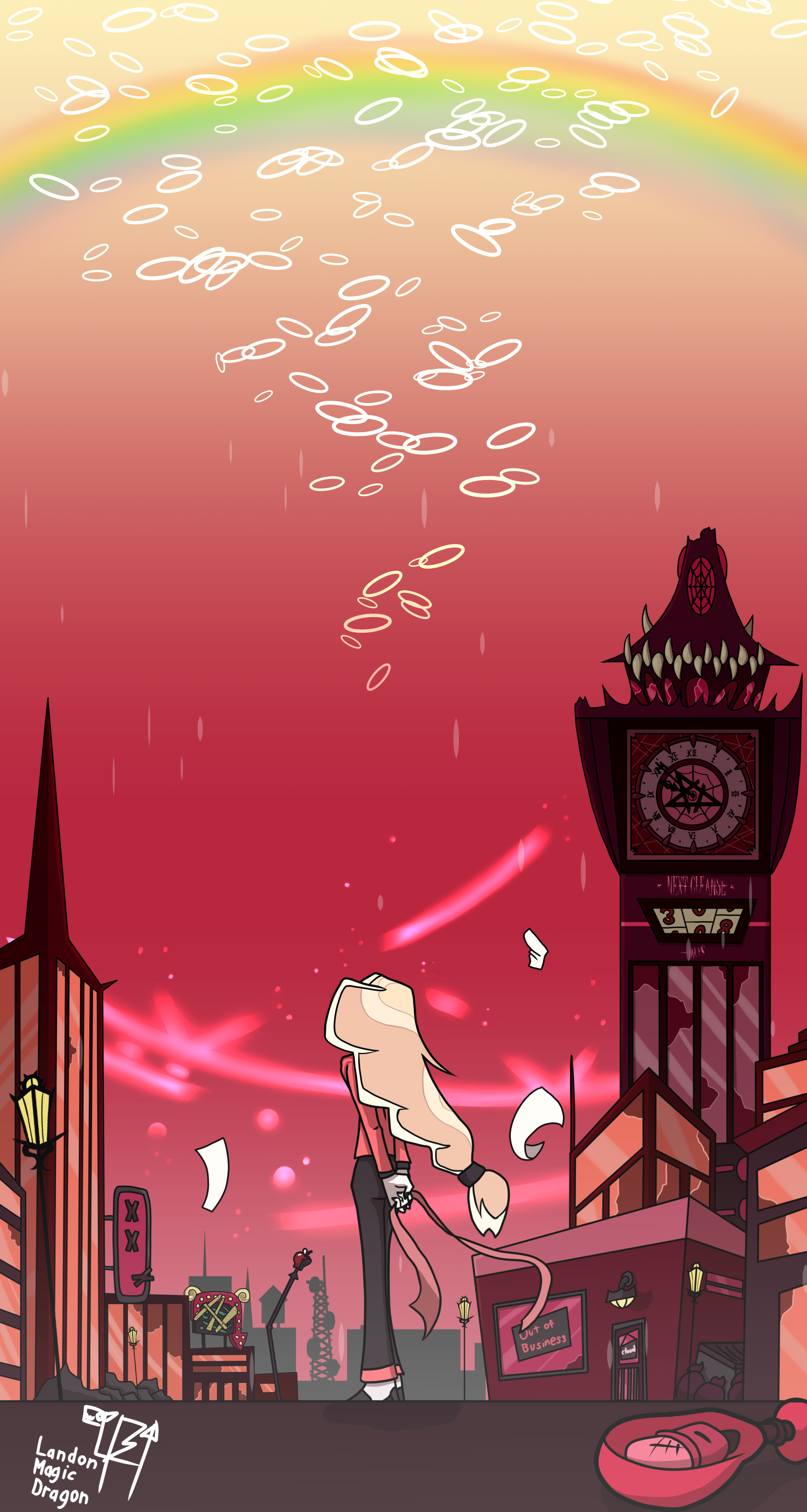 Rainbows And Halos Hazbin Hotel Fan Art By